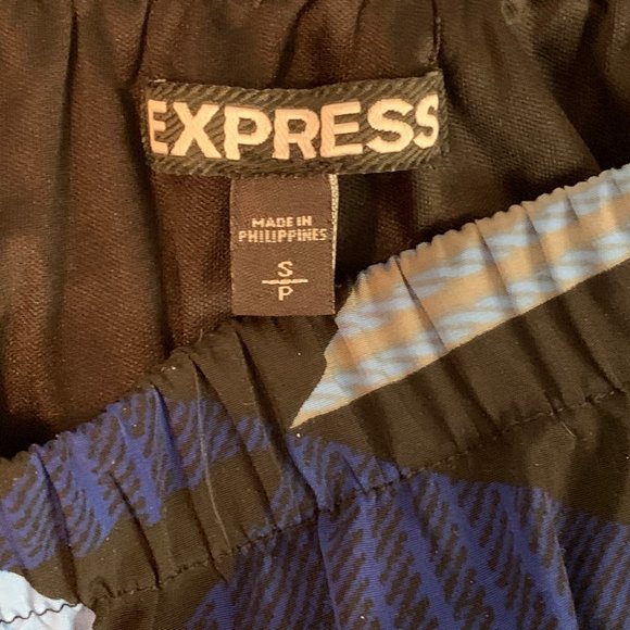 BLACK AND BLUE STRAPLESS DRESS SIZE SMALL - Picture 3 of 3